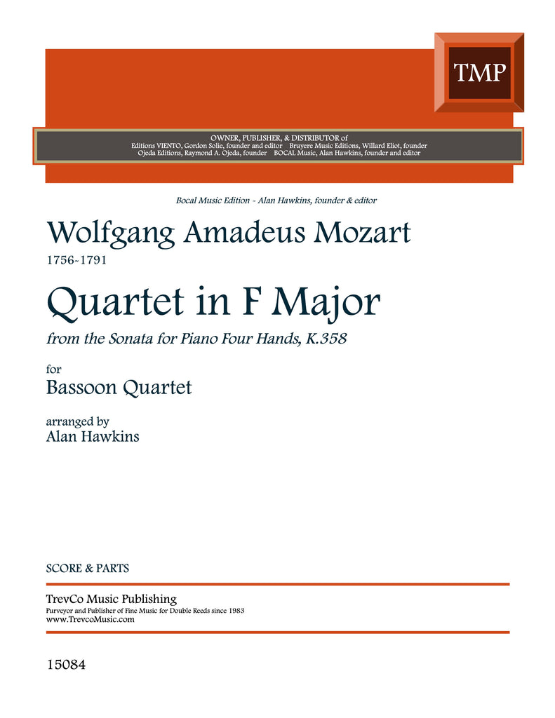 Quartett fur vier Saxophon in B-Dur Op.109(Study Score