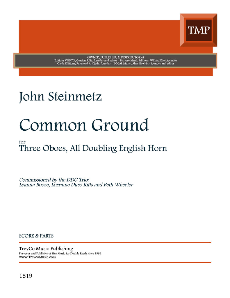 Steinmetz, John % Common Ground Trio - 3OB (see more information)