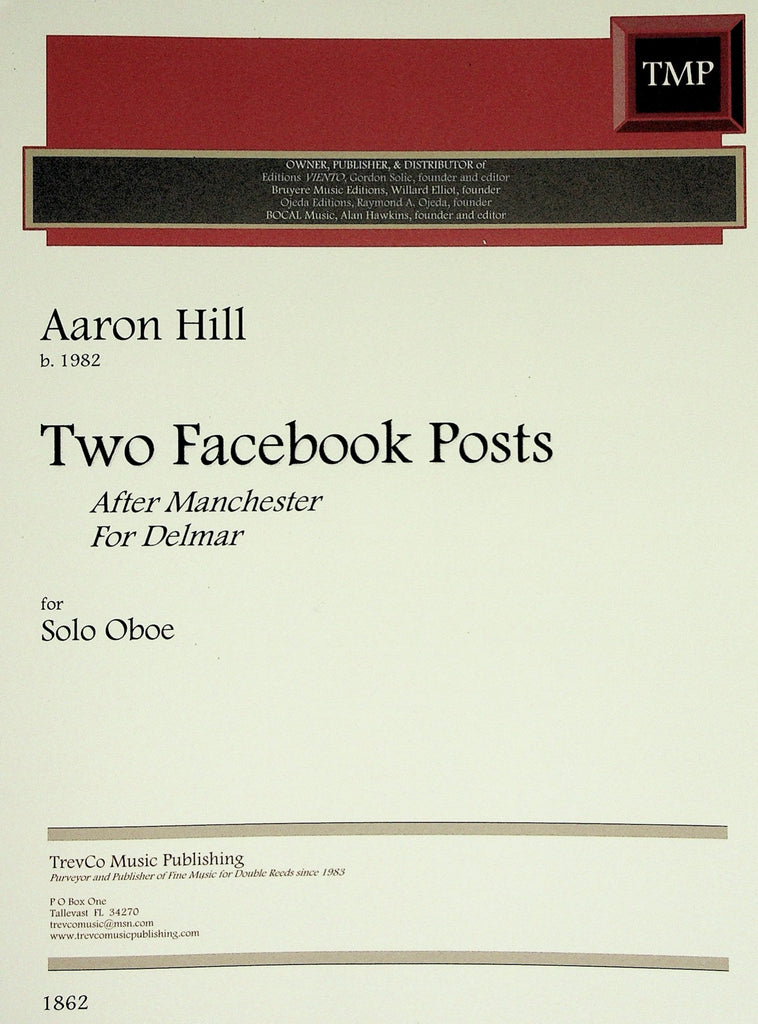 Hill, Aaron % Two Facebook Posts -  SOLO OB