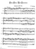 Bach, J.S. % Three Three-Part Inventions (score & parts)(Watson) - 2 OB/BSN