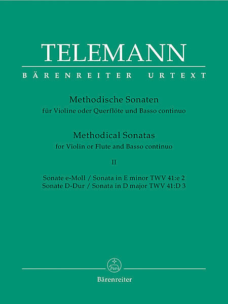 Telemann, Georg Philipp % 12 Methodical Sonatas, V2 - OB/PN (Basso Continuo)