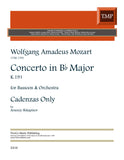 Mozart, W.A. % Concerto in Bb Major K191, Cadenzas (Arseniy Shkaptsov) -BSN