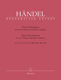 Handel, Georg Friedrich % Three Trio Sonatas - 2OB/PN (Basso Continuo)