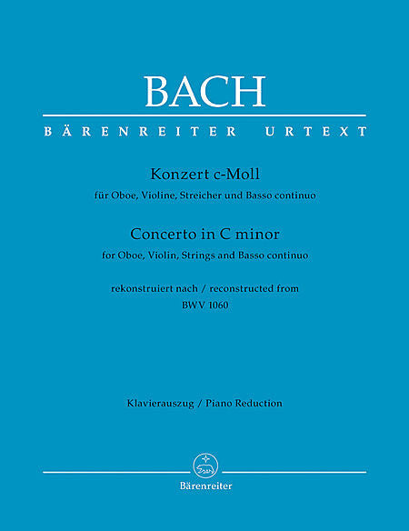 Bach, J.S. % Concerto in c minor BWV 1060 (score) - VLN/OB/ORCH