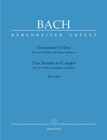 Bach: Trio Sonata for Flute, Violin and Continuo, BWV 1038