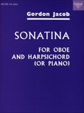 Jacob, Gordon % Sonatina - OB/PN or OB/HARPSICHORD