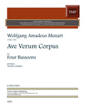 Mozart, Wolfgang Amadeus % Ave Verum Corpus (score & parts) - 4BSN