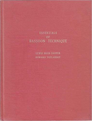 Cooper/Toplansky % Essentials of Bassoon Technique - BOOK