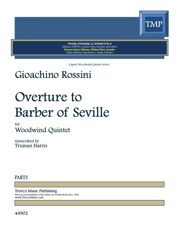 Rossini, Gioachino % Barber of Seville Overture (Harris)(parts) - WW5