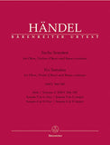 Handel, Georg Friedrich % Six Sonatas, V3 HWV 384 & 385 - 2OB/PN or OB/VLN/PN (Basso Continuo)