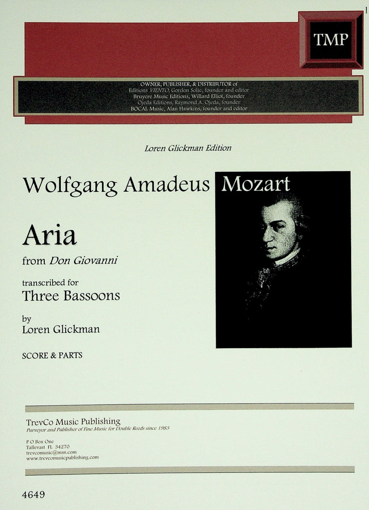 Aria from Don Giovanni (Glickman) 3BSN Trevco Music