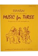 Collection % Music for Three, España, complete set of 7 parts - FLEXTRIO