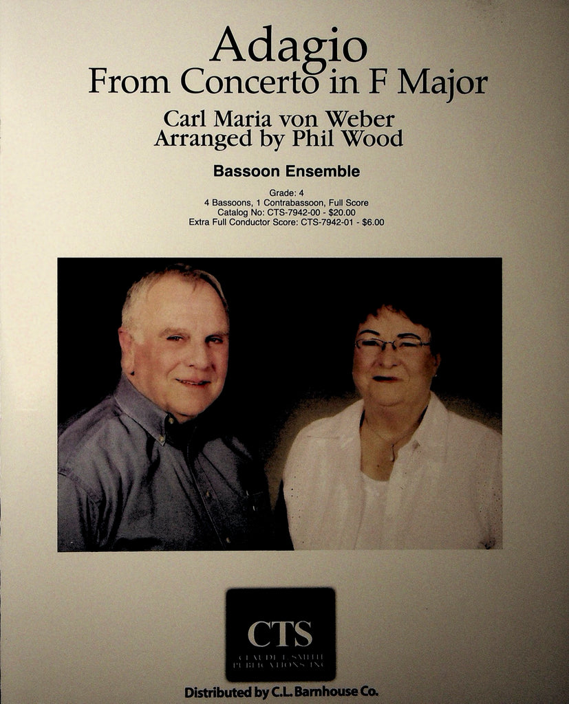 Weber, Carl Maria von % Adagio from Concerto in F (score & parts) - 4BSN/CBSN