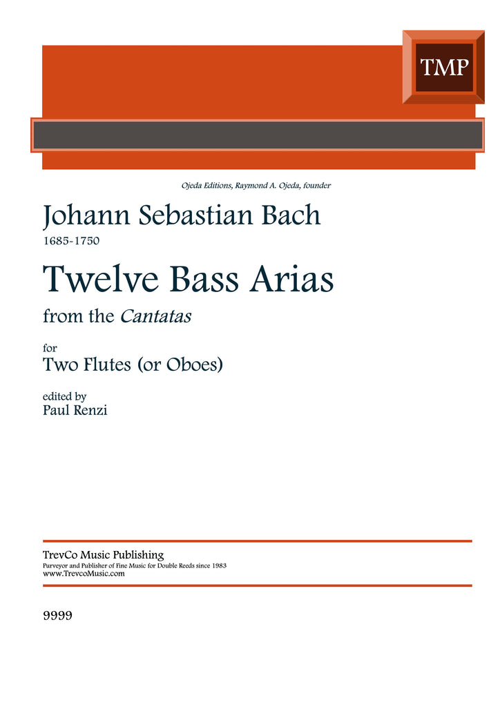 Bach, J.S. % Twelve Bass Arias (Renzi) - 2FL(OB)