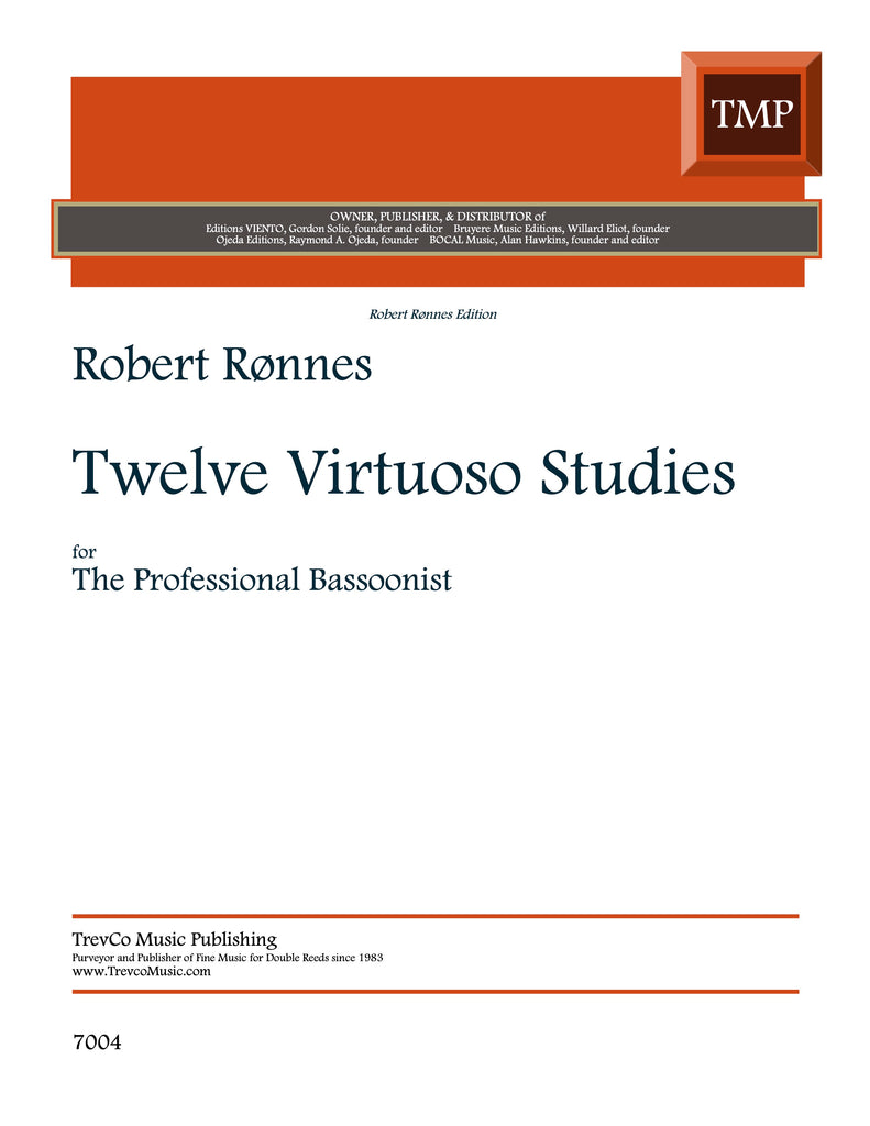 Ronnes, Robert % Twelve Virtuoso Studies - BSN