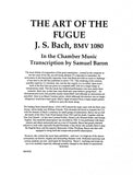 Bach, J.S. % Art of the Fugue (score & parts) - WW5/STR4