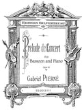 Pierne, Gabriel % Prelude de Concert on a Theme of Purcell, op 53 - BSN/PN
