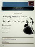 Mozart, Wolfgang Amadeus % Ave Verum Corpus (Glickman)(score/parts) - 4BSN