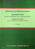Herzogenberg, Heinrich von % Quintet, op. 43 - OB/CL/BSN/HN/PN