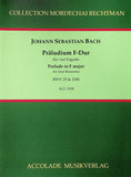 Bach, J.S. % Prelude in F, BWV 29 & 1006 (score & parts) - 4BSN