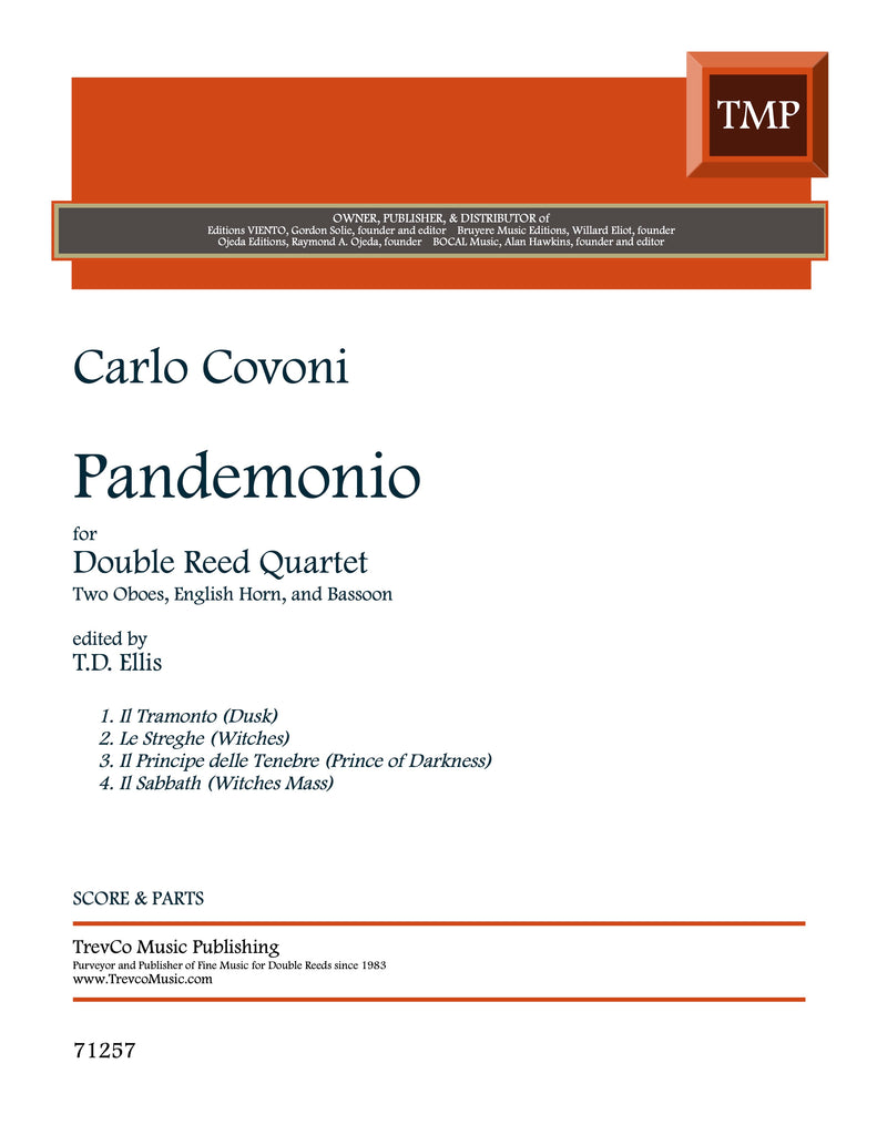 Covoni, Carlo % Pandemonio (score & parts) - 2OB/EH/BSN