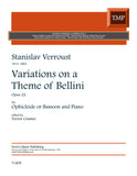 Verroust, Stanislas % Variations on a Theme of Bellini, op. 22 - BSN/PN