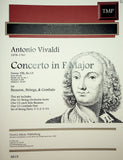 Vivaldi, Antonio % Concerto in F Major F8 #19 RV488 - BSN/STRINGS