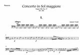 Vivaldi, Antonio % Concerto in G Major, F8 #37, RV494 (score & set) - BSN/STGS