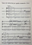 Rossini, Gioachino % Quartet #6 in F Major, "Theme & Variations" (score only) - FL/CL/HN/BSN