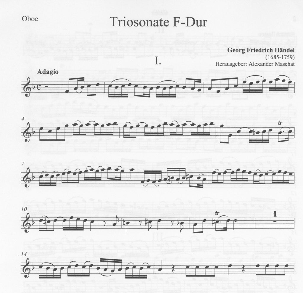 Trio Sonata in F Major - OB/BSN/Basso Contin - Trevco Music