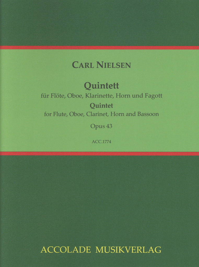 Nielsen, Carl % Quintet, op. 43 (score & parts) - WW5