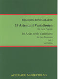 Gebauer, François René % 18 Airs Varies, V1 (1-6) (score & parts) - 2BSN
