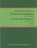 Gebauer, François René % 18 Airs Varies, V3 (13-18) (score & parts) - 2BSN