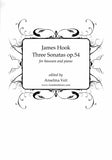 Hook, James % Three Sonatas, op. 54 - BSN/PN