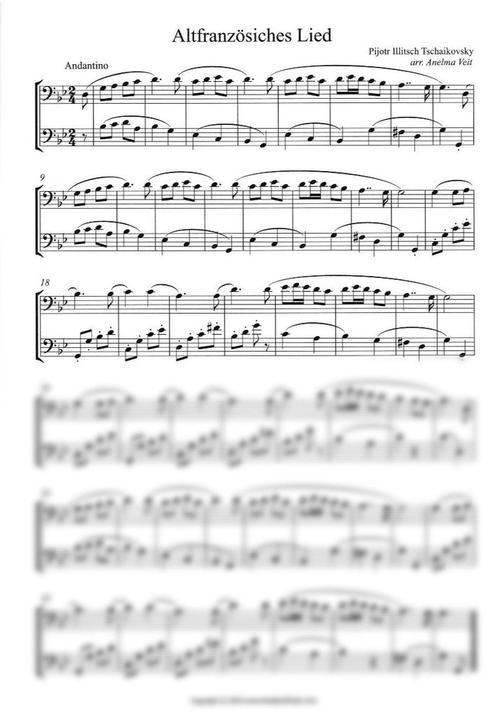 Music for Two Classics for Bassoon Duet (performance sco Trevco Music