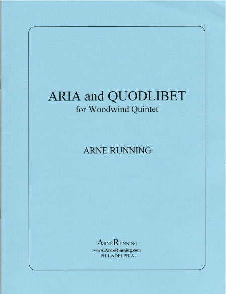 Running, Arne % Aria & Quodlibet (score & parts) - WW5