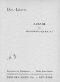 Lipatti, Dinu % Aubade (score only) - WW4