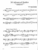 Weissenborn, Julius % 50 Duets on Advanced Studies (second bassoon part only) - 2BSN