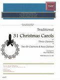 Traditional % 31 Christmas Carols (performance score) - 3CL or 2CL/BCL