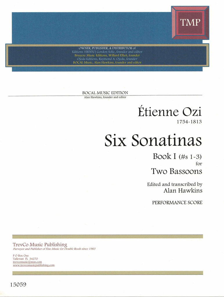 Ozi, Etienne % Six Sonatinas, Book 1 (performance score) - 2BSN