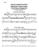 Haydn, Franz Joseph % Musical Clock Suite (score & parts) - 2OB/EH or 2OB/BSN