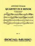 Vivaldi, Antonio % Quartet in e minor, F11, #33 (score & parts) - 4BSN