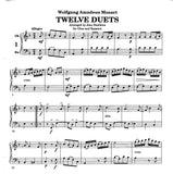 Mozart, Wolfgang Amadeus % Twelve Duets (performance scores) - OB/BSN