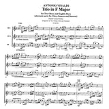 Vivaldi, Antonio % Trio in F Major, F13, #21 (score & parts) - 2OB/BSN or 2OB/EH