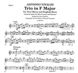 Vivaldi, Antonio % Trio in F Major, F13, #21 (score & parts) - 2OB/BSN or 2OB/EH