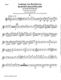 Beethoven, Ludwig van % Eleven Bagatelles (score & parts) - 2OB/EH/BSN or 2OB/2BSN