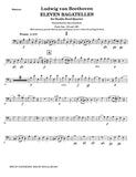 Beethoven, Ludwig van % Eleven Bagatelles (score & parts) - 2OB/EH/BSN or 2OB/2BSN