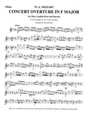 Mozart, Wolfgang Amadeus % Concert Overture in F Major, K.274 (score & parts) - OB/EH/BSN