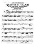 Vivaldi, Antonio % Quartet in F Major, F11 #14 (score & parts) - 2OB/EH/BSN