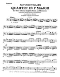 Vivaldi, Antonio % Quartet in F Major F11 #14 (Score & Parts)-2OB/EH/BSN
